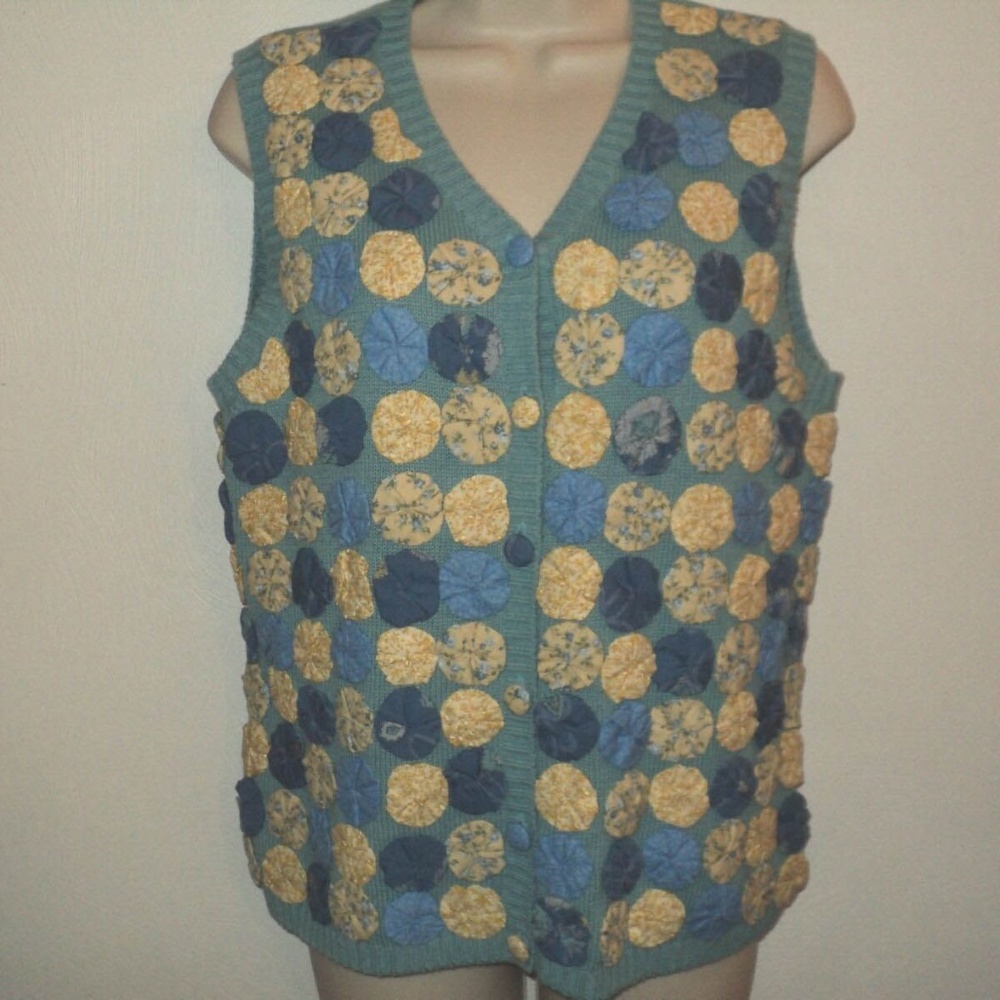 NEW Eagle's Eye Size S Knit Vest Aqua Blue